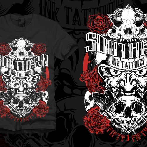 t-shirt design for Southern ink tattoos デザイン by vvonnabe