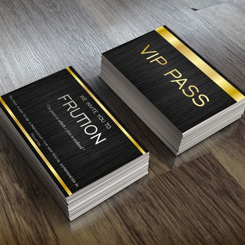 Invitation Business Card For Private Social Club