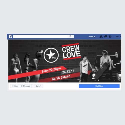 Proposition sur un concours de Couverture Facebook, réalisée par CREATIVE NINJA ✅