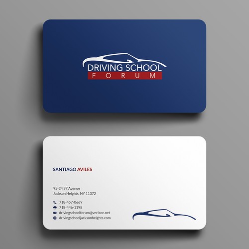 Driving School Business Card with Style | Business card contest