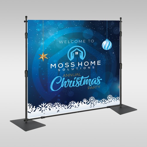 CHRISTMAS PARTY BACKDROP - CORPORATE!! Design by inventivao