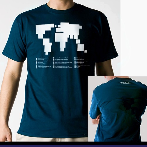 New t-shirt design(s) wanted for WikiLeaks Diseño de Ruben Daas