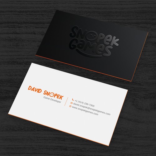 Business Cards for an indie Game Developer Design by Rakibh