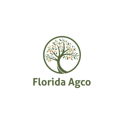 Agriculure services business logo with a focus on Florida Citrus Design by evano.