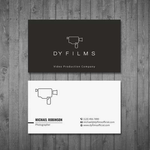 Business card for video production company Design by Tcmenk