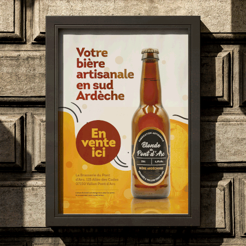 Poster for craft beer Design by Titlii