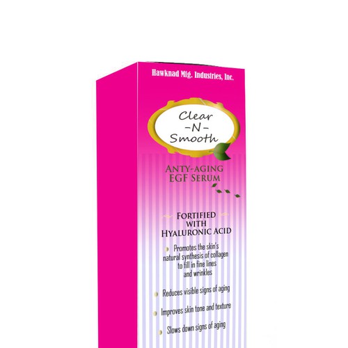 Face Serum Box Design Design by bow wow wow