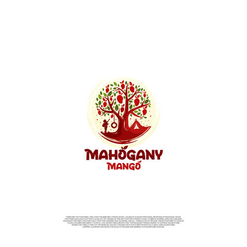 Mahogany Mango, Glow in the Dark Supplies, Festival, Glamping/Camping and Kids Room Fun Market Design by Enigma Graphic™