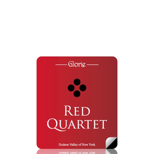 Glorie "Red Quartet" Wine Label Design Design by The Nugroz