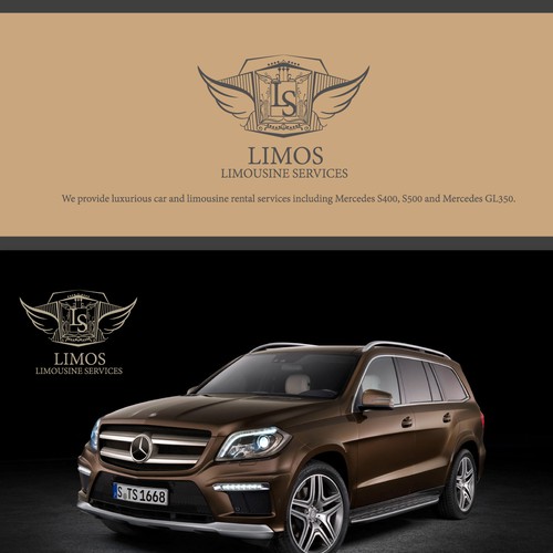 YOUR LUXURIOUS LOGO WITH A LUXURIOUS LIMOUSINE SERVICES Design by NB201