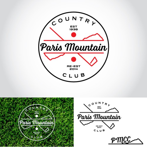 Refine an 80-yr old logo for Paris Mountain Country Club Design by White Design & Grill