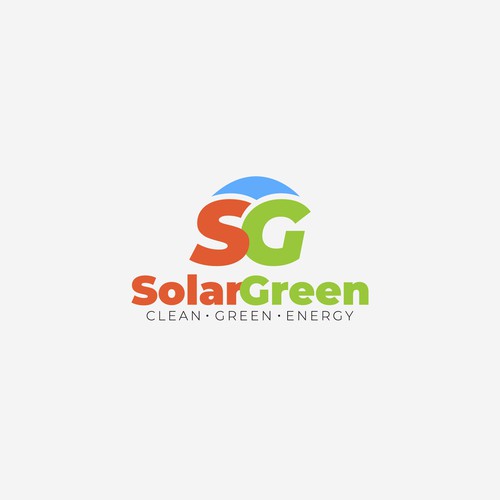 Logo for solar retailer, SolarGreen Design by Hamyd Kahn