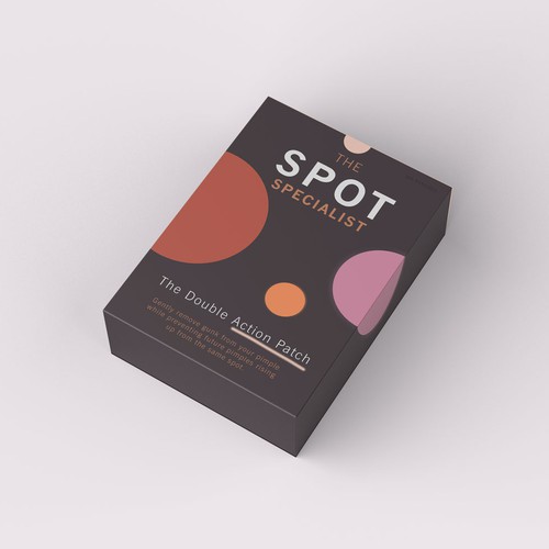 Pimple Patch PACKAGING to appeal to FEMALE BEAUTY user Design by AnaHola