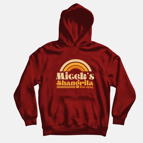 Retro hoodie illustration design for family owned bar Design by Dee29ers