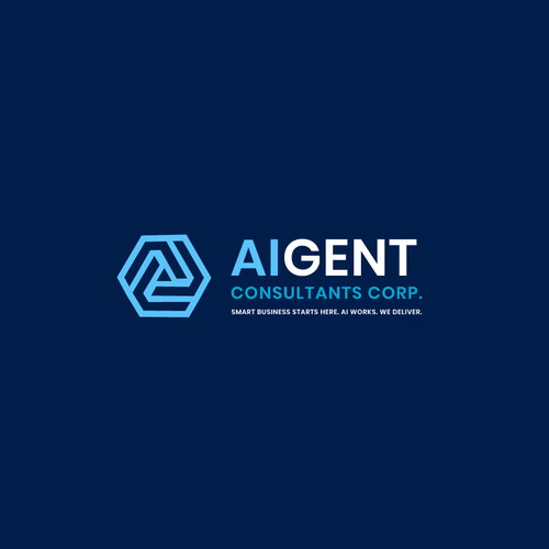 AI Agent Company: Appealing to small to medium sized businesses. Design by IN art