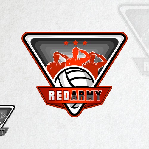 Create a cool, intense, captivating and intimidating logo for a Sports Team - RED ARMY Design by WebSky☁️