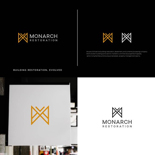 Design a modern clean logo package for a restoration company Design by Danny A