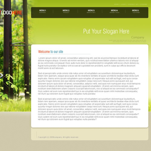 One page Website Templates デザイン by AIDAD