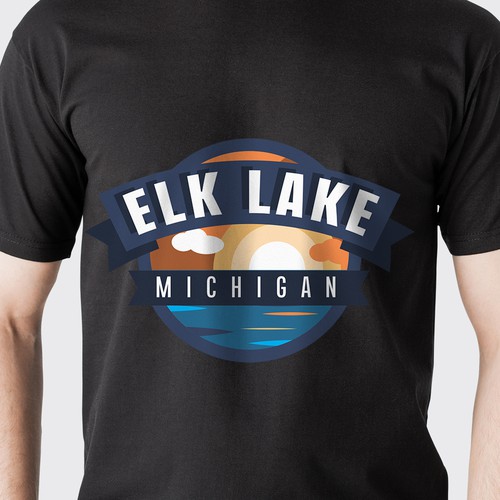 Design a logo for our local elk lake for our retail store in michigan デザイン by lliiaa