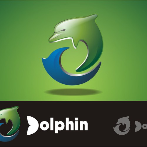 New logo for Dolphin Browser Design by eugen ed