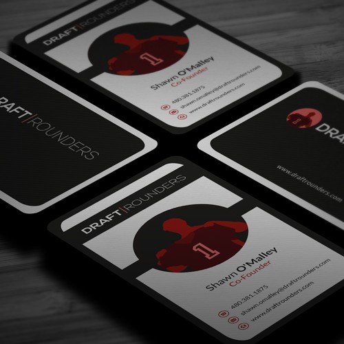 ***Draft Rounders needs a new business card*** Design by GratefulDuck