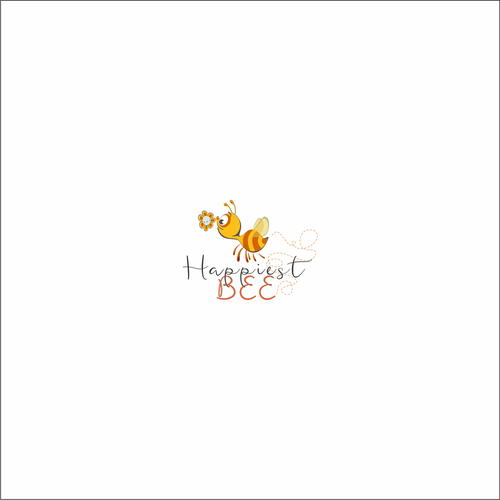 Design a cute, happy logo for Happiest Bee. Design réalisé par sasa spasojevic