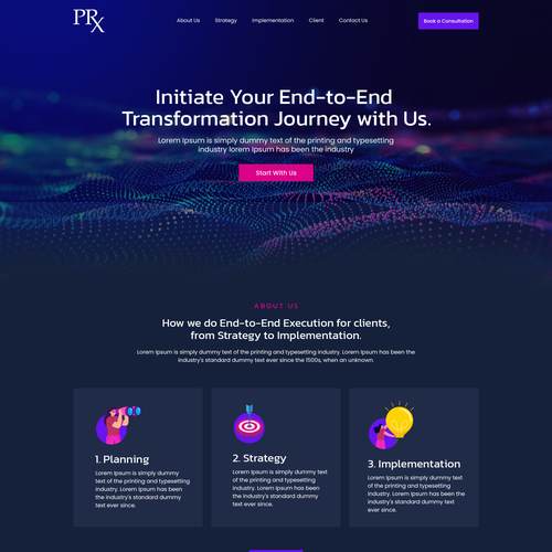 High-End Consulting Website Design Design by Web Hub