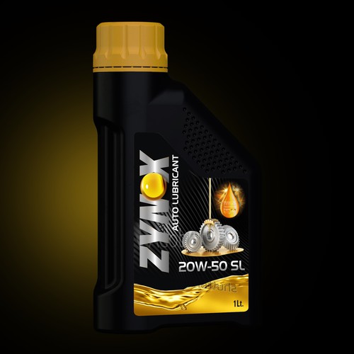 auto lubricant label design | strong , modern and powerful Design by Aalamvision