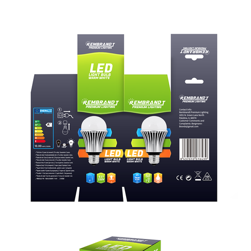 Download Design High End Led Light Bulb Packaging For Rembrandt Premium Lighting Product Packaging Contest 99designs