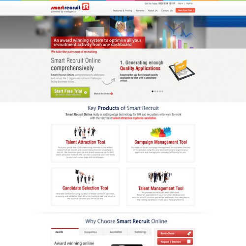 www.smartrecruitonline.com  needs a new website design Design por forbs_india