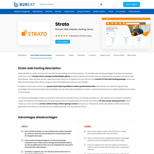 B2B Services Marketplace Website Homepage & PDP Design by Arihant Art