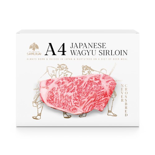 100% JAPANESE WAGYU STEAK Design by MarsiDesign