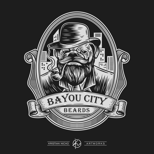 Design by Kristian Nicho titled "Logo design for Bayou City Beards"