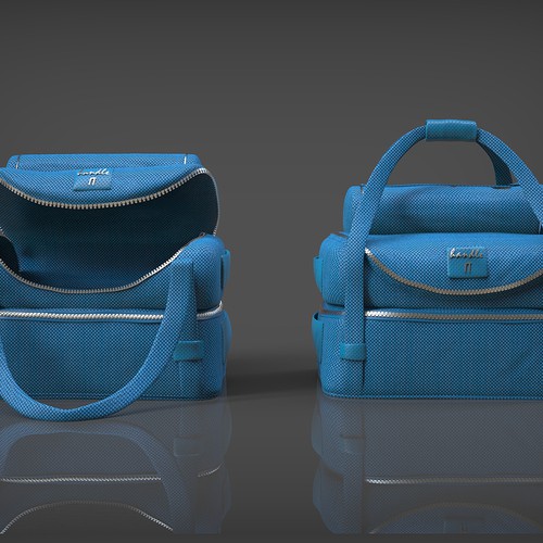 Louis Vuitton luggage bag 3D model