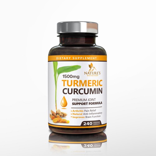 Nature's Nutrition needs a "beautiful label" for its Turmeric Extract bottle Design by DesignSBS