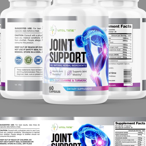 Supplements label Design by Qalandar