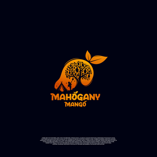 Mahogany Mango, Glow in the Dark Supplies, Festival, Glamping/Camping and Kids Room Fun Market Design by Enigma Graphic™