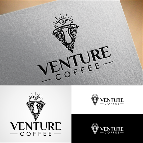Venture coffee is a newly established coffee company seeking a psychedelic inspired logo! Design by Spidol clasic