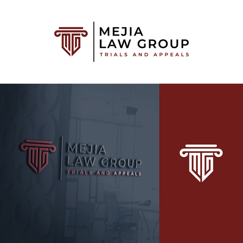 Modern, sleek law firm logo and branding Design by abdo4design
