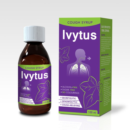 Vibrant yet elegant box design required for Herbal cough syrup. | Other ...