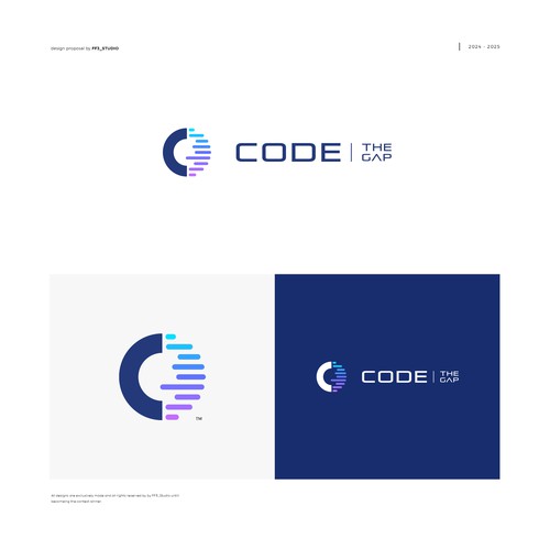 tech-inspired logo for software agency Design by FF3 ˢᵗᵘᵈⁱᵒ
