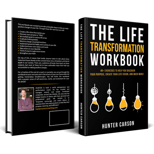 Book Cover Design for the "Life Transformation Workbook" Design by NinaArt