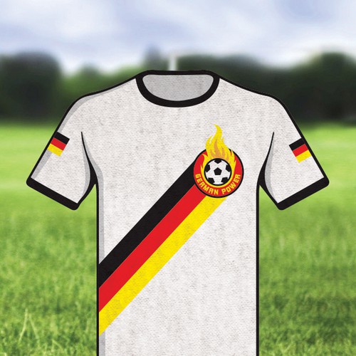 Football! World Cup! Summer! But hey ... what to wear? The alternative german football jersey! Design by Cuichi