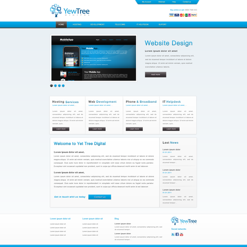 Design di Yew Tree Digital Limited needs a new website design di DOM Studio