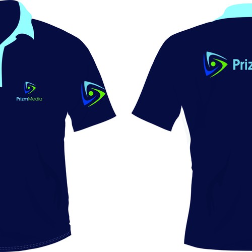 Design a tasteful corporate polo shirt for Prizm Media! | T-shirt contest