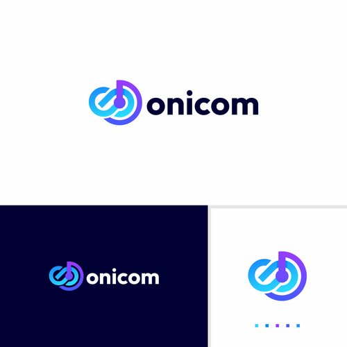 Create a modern, elegant, and professional logo for Onicom Design by SimpleSmple™
