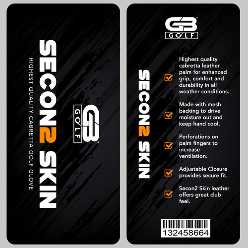 Create sleek golf glove packaging for Grip Boost Product packaging contest