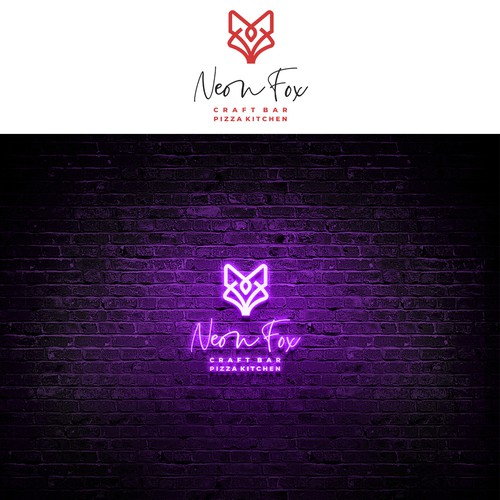 Neon Fox Design by Eduardo Borboa