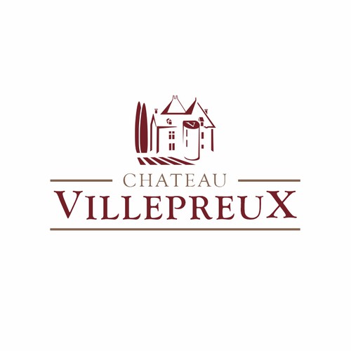 Modern new logo for French chateau and vineyard Design by Karen Faria