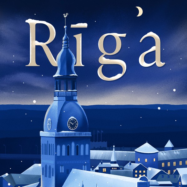 Old Town RIga, Digital Illustration